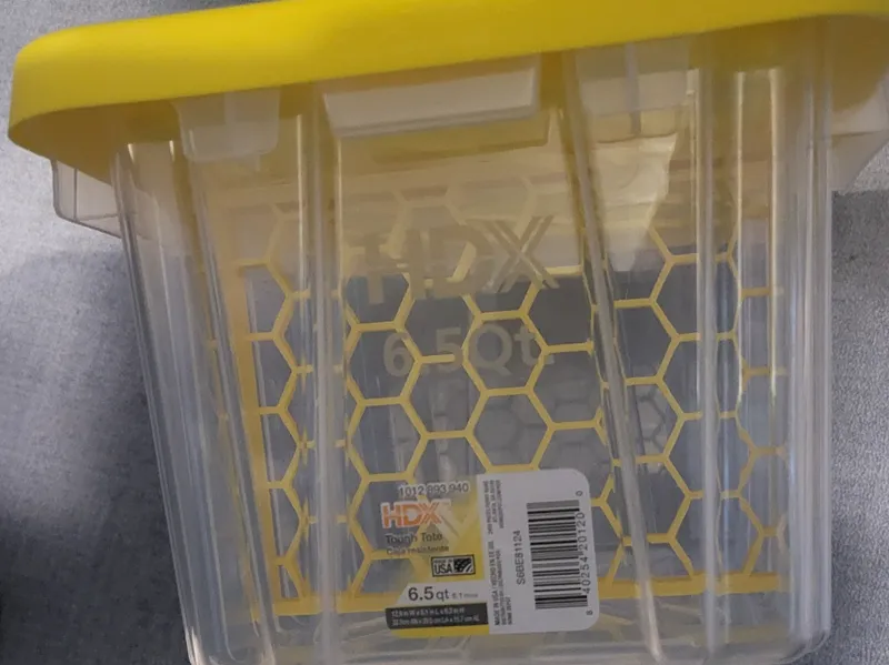 Storage Tote Divider - HDX Tough Tote 6.5Qt 