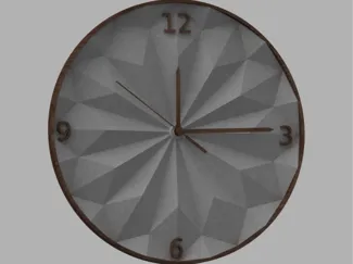 Origami clock