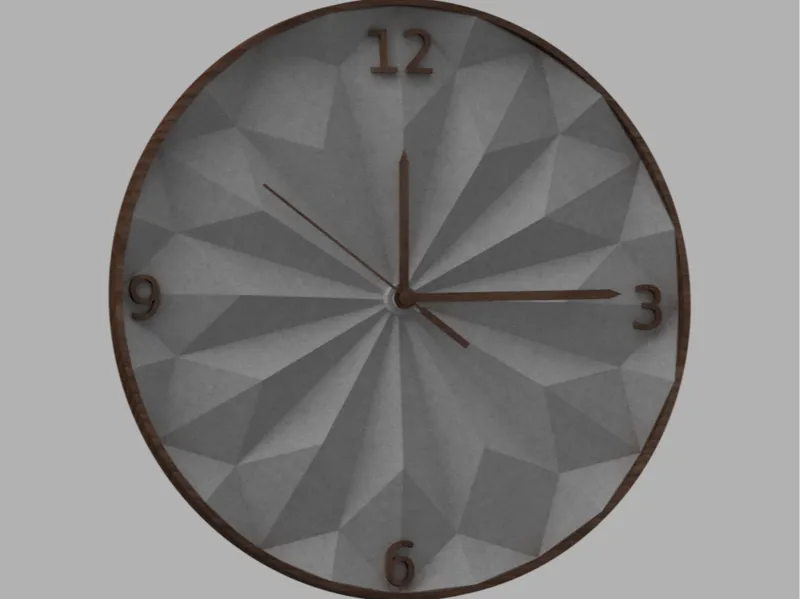 Origami clock