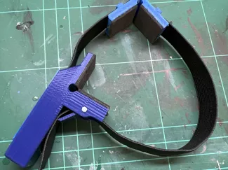 Rubber band clamp / Gummibandklemme