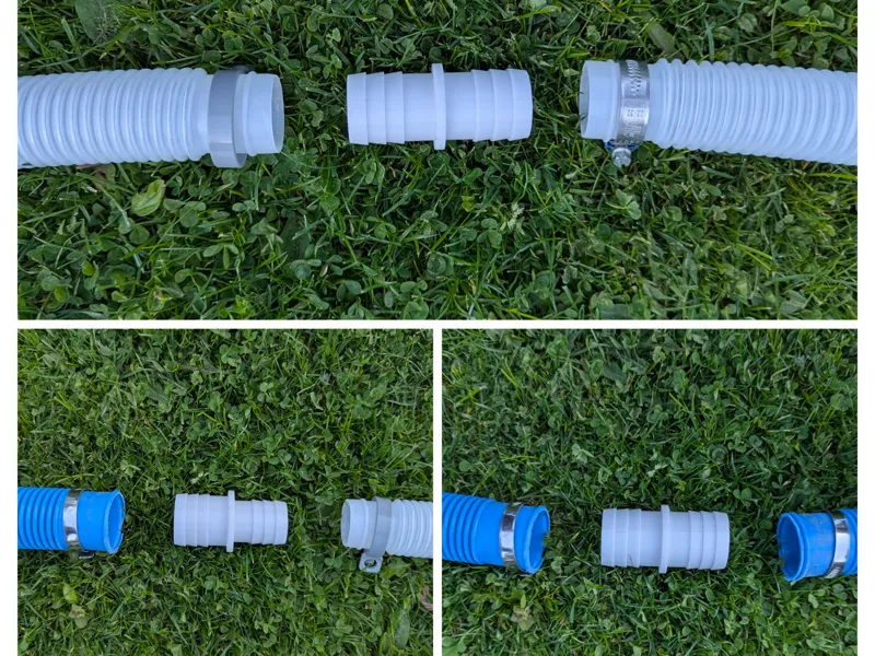 Schlauchverbinder für 32 mm und 38 mm Poolschlauch