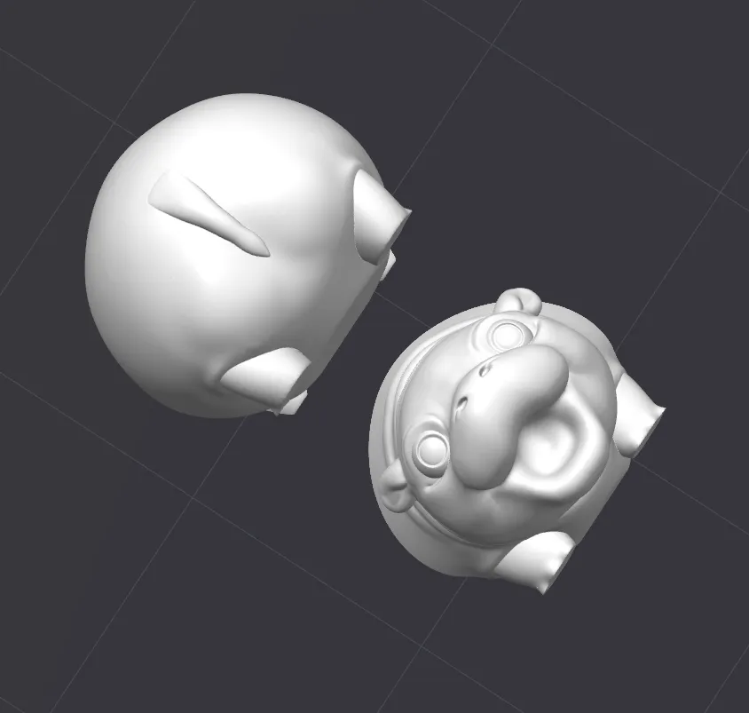 Pygmy Hippo Paintable Earrings Inspired by MooDeng view 4