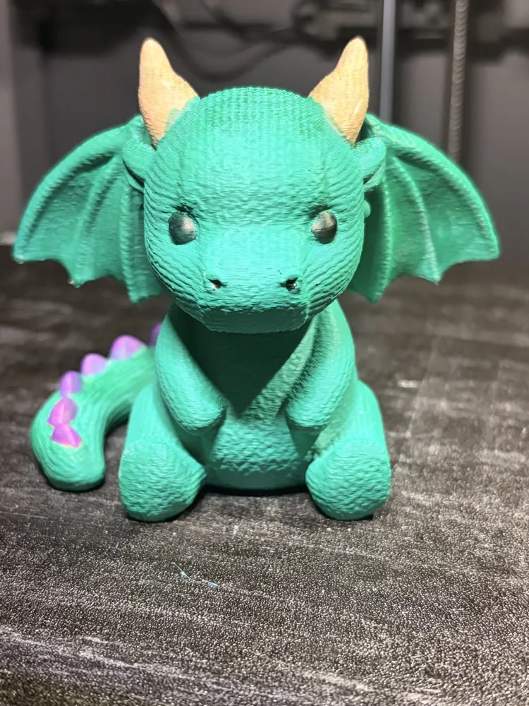 Knitted Cute Dragon - Free 3D Print Model - MakerWorld