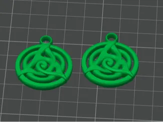 Celtic Swirl Circle Earrings