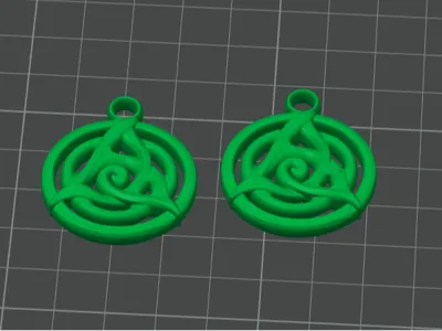 Celtic Swirl Circle Earrings