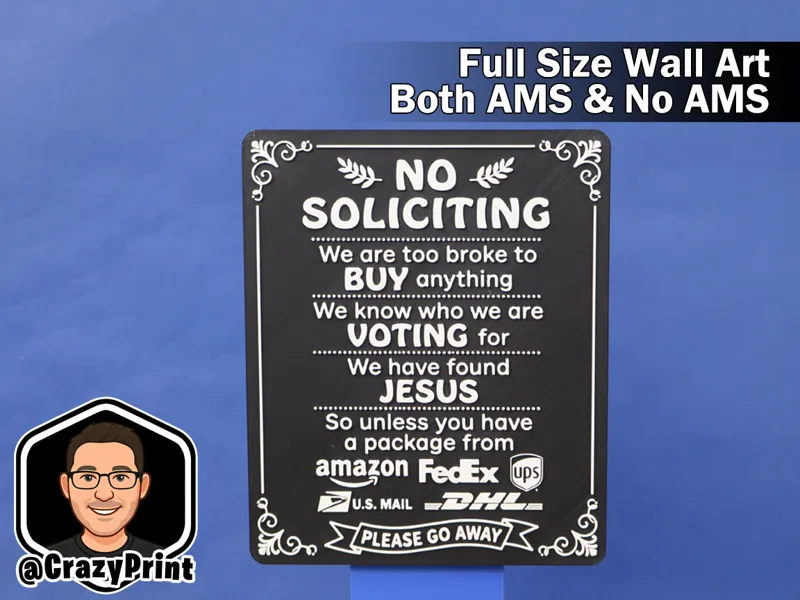 Funny Welcome Sign / Door Sign - No AMS