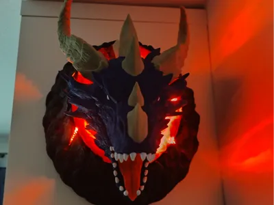 Dragon Sculpture with Lighting Effect