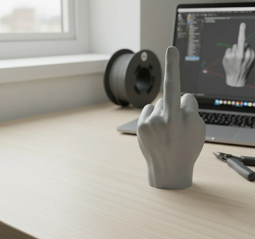 Middle Finger by FoGo MakerWorld: Download Free 3D Models