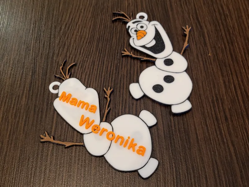 Personalized Christmas Gift Tag – Olaf from Frozen
