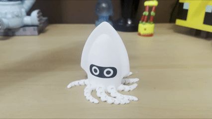 Blooper Squid Flexi Figure