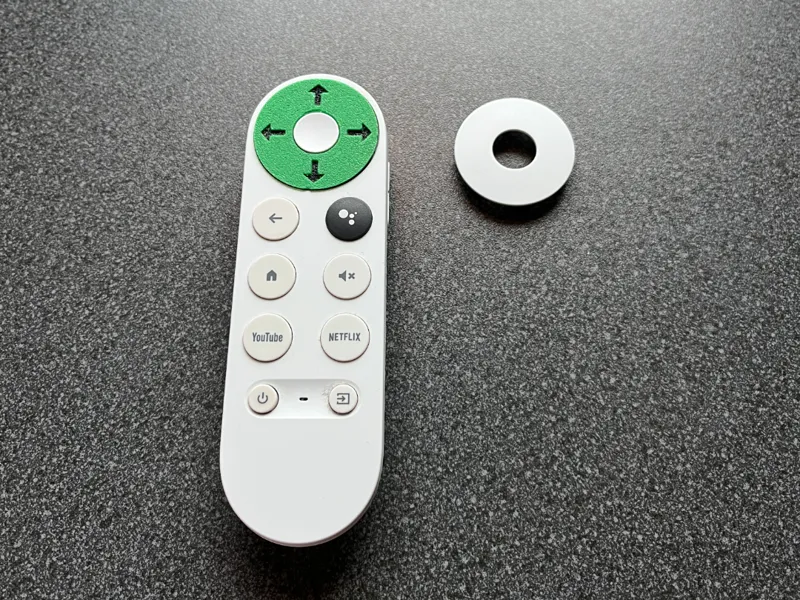 Google remote button