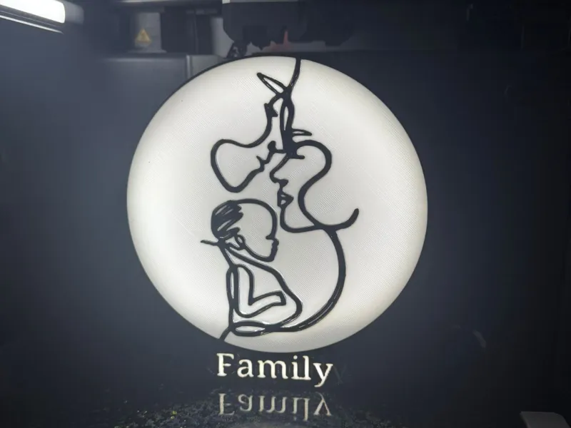 Family Lightbox Led Lamp