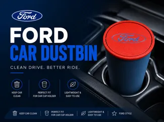 Car Dustbin with Ford Logo