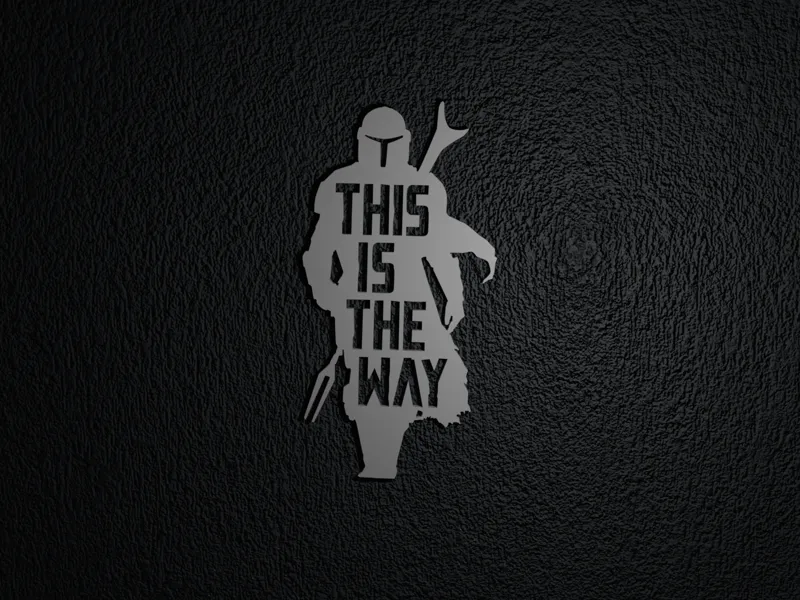 Mandalorian Boba fett Wall Art – This Is The Way
