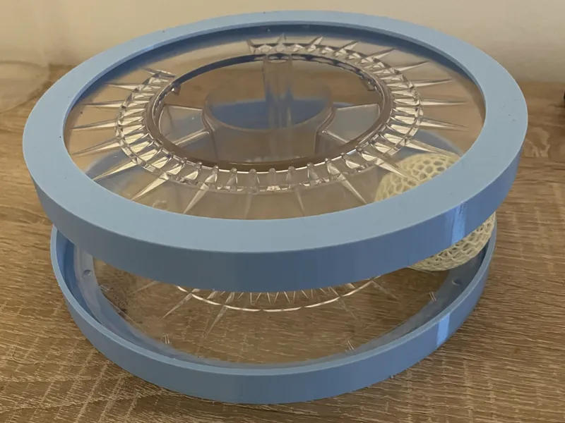Recycled Spool / Toy with ball for Cats and Dogs 