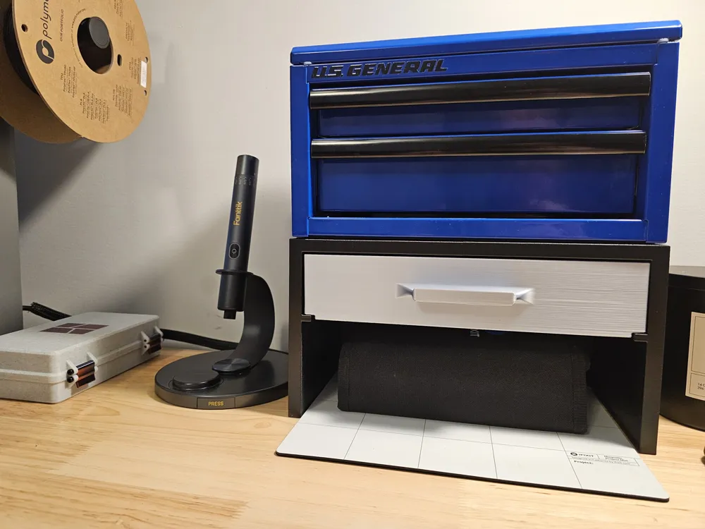 Mini Toolbox Riser with Drawer - Free 3D Print Model - MakerWorld