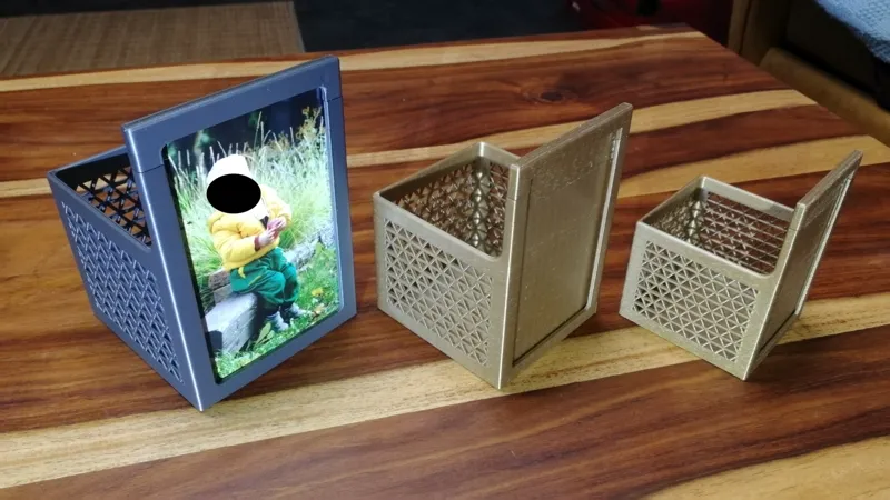 pen / pencil holder + frame photo