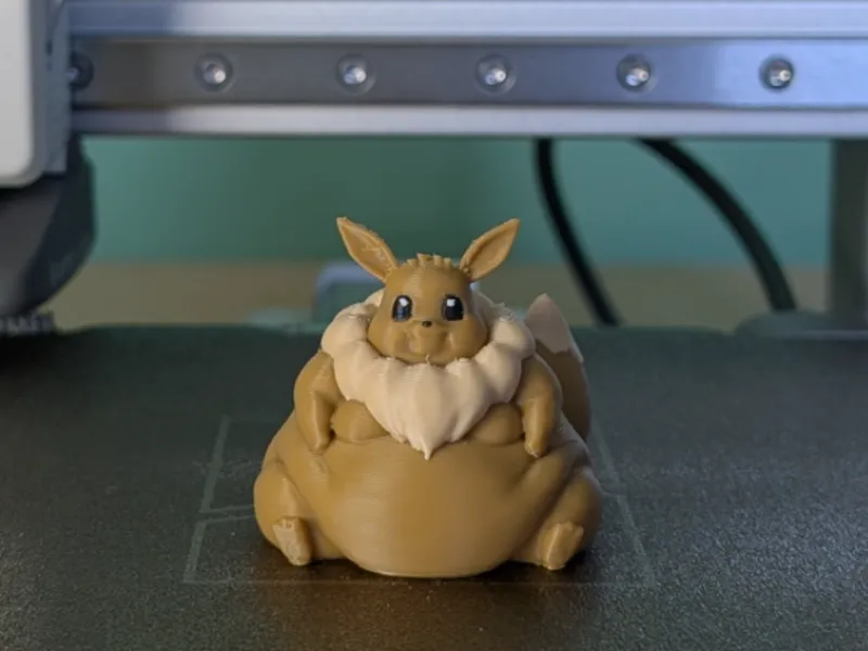 Chubby Eevee - Fat Eevee - Multicolor Pokemon