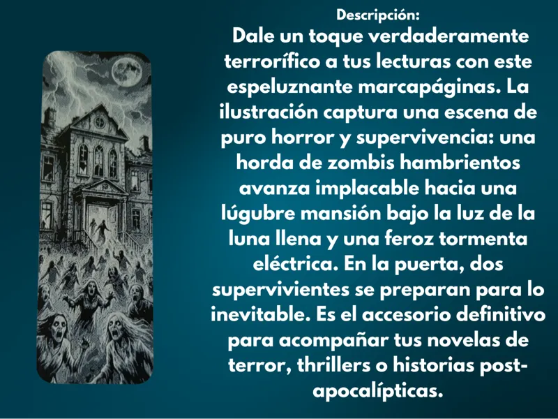 Marcapáginas Asedio Zombie