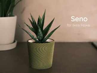 SENO Planter | Fluid Wave Texture (IKEA Fejka)