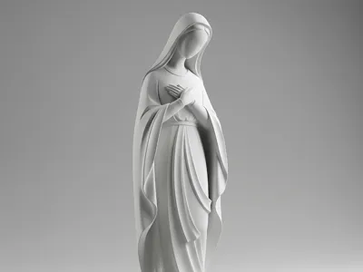 Minimalist Madonna Figurine