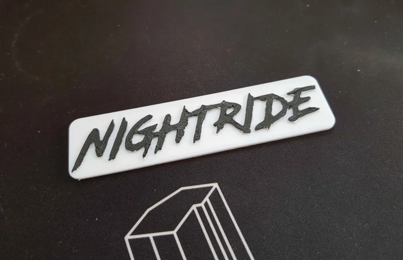 Nightride Logo Plaque