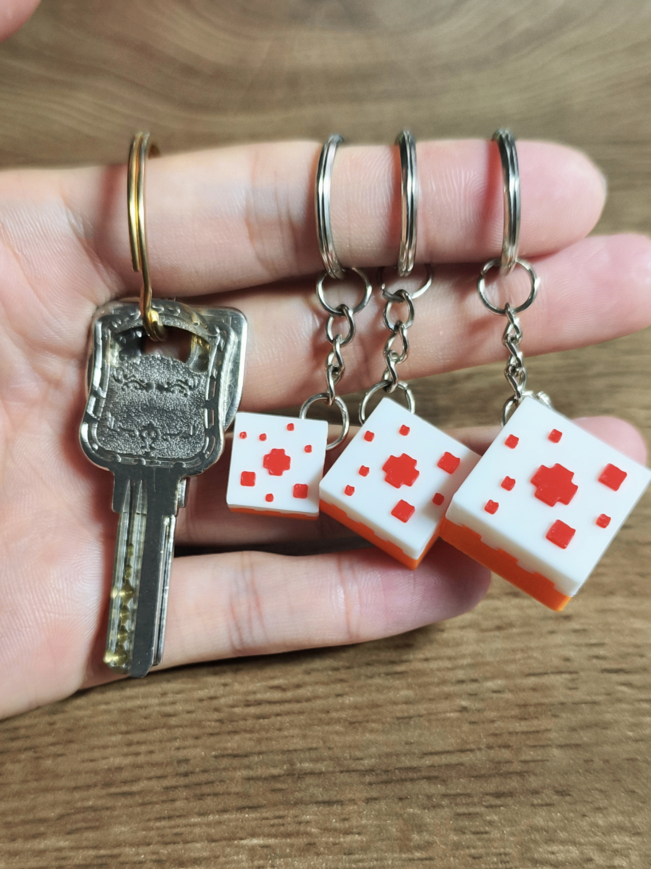 Miniatura 2 do modelo 3D MC蛋糕钥匙扣挂件