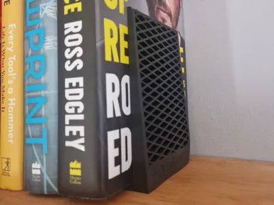 Invisible Anchor Bookend (Uses Book Weight!)