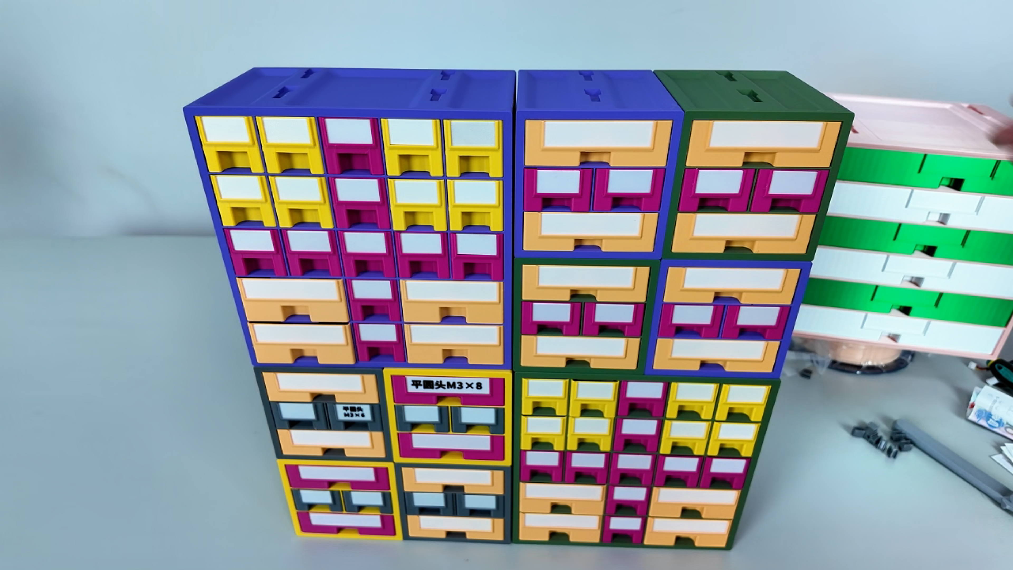 Miniatura 2 do modelo 3D 无限组合收纳盒BBox系列