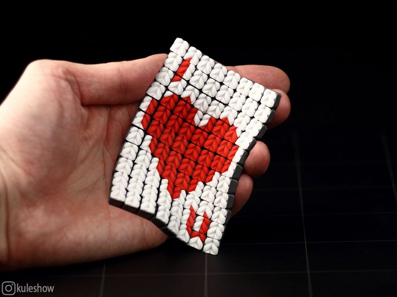 Knitted Flexible Fabric Card 8x11