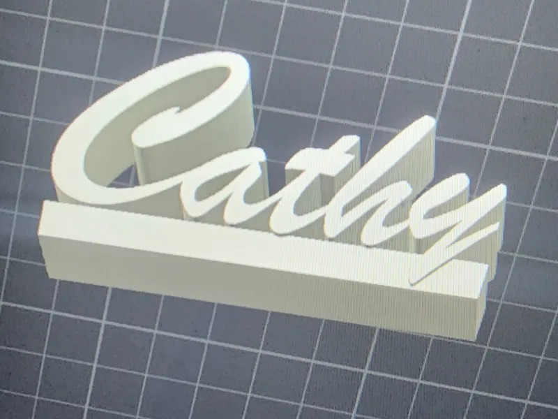 cathy name plate you can scale to any size