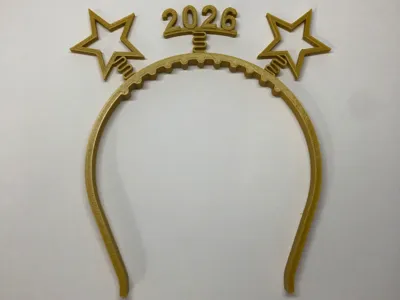 New Year 2026 Wobble Headband