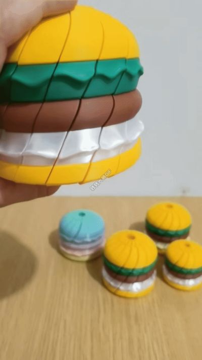 Hamburger Spinning Fidget Toy
