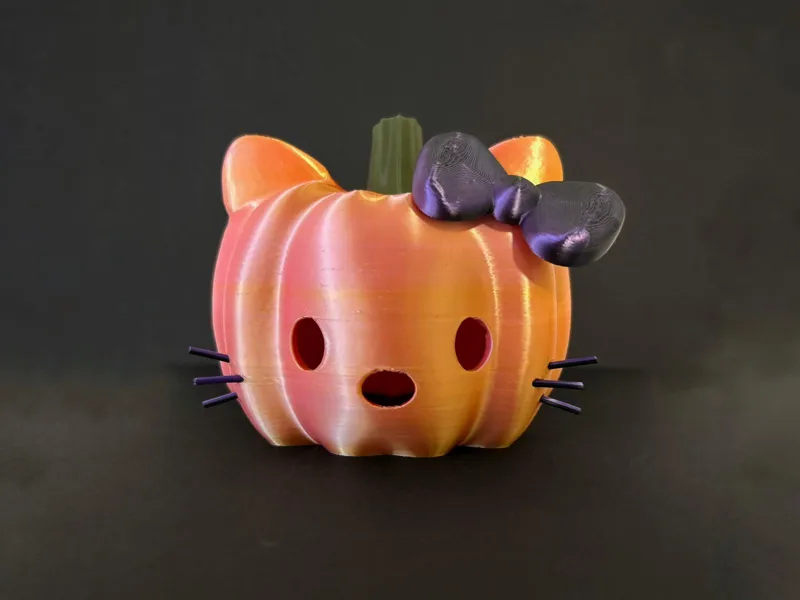 Hello pumpkitty - Hello kitty tealight lamp