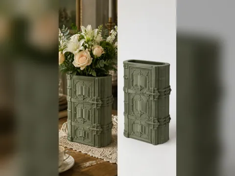 Jarrón decorativo: Book Flower Vase — referencia de MakerWorld
