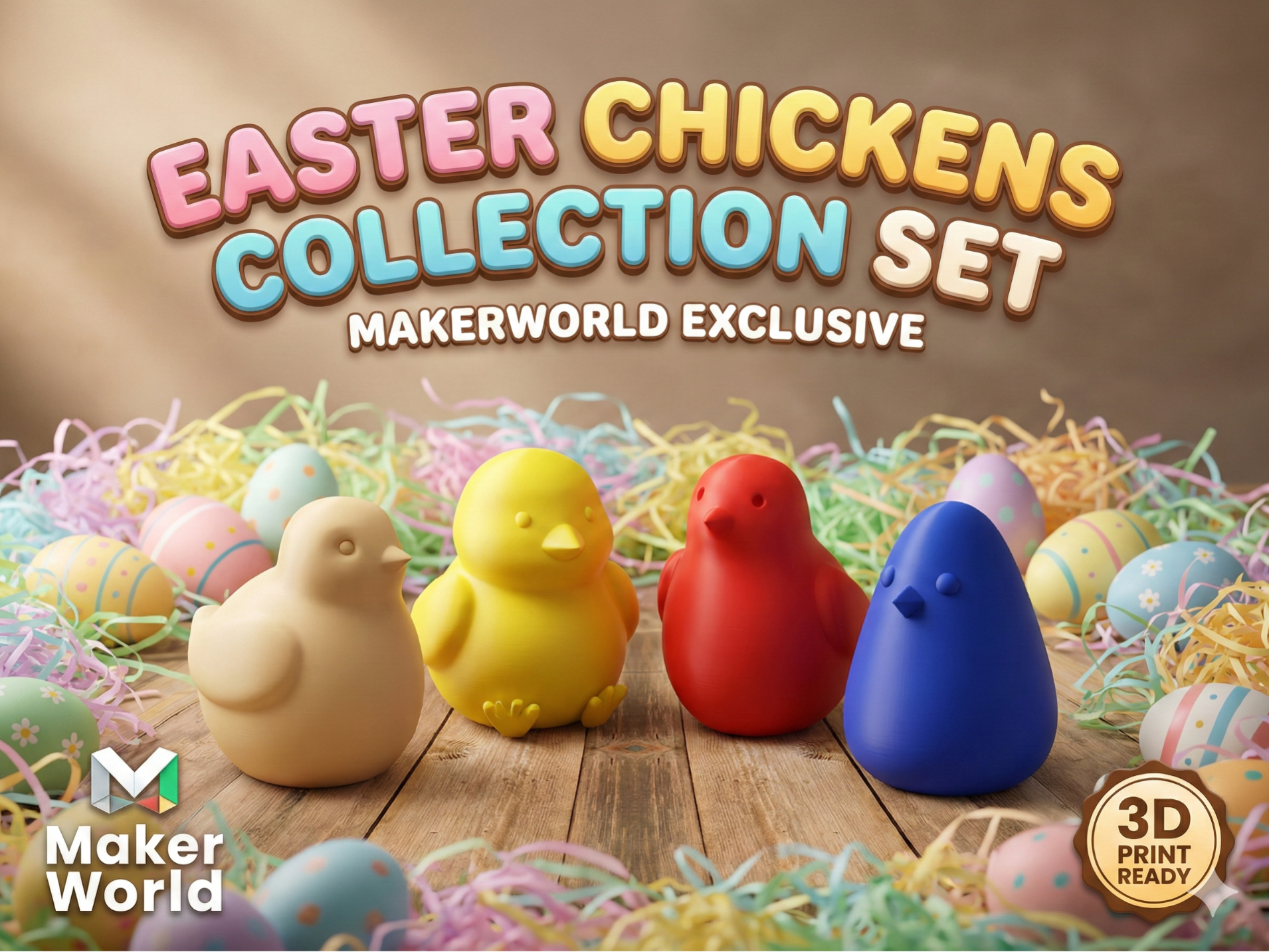 Cute Minimalist Easter Chicks Collection