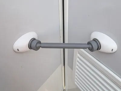 Swift Caravan Door Holder Helps Vent Fridge
