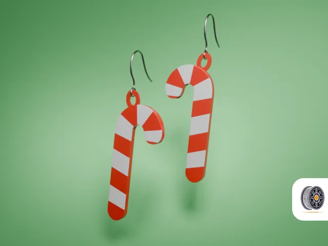 Candy Cane Earrings