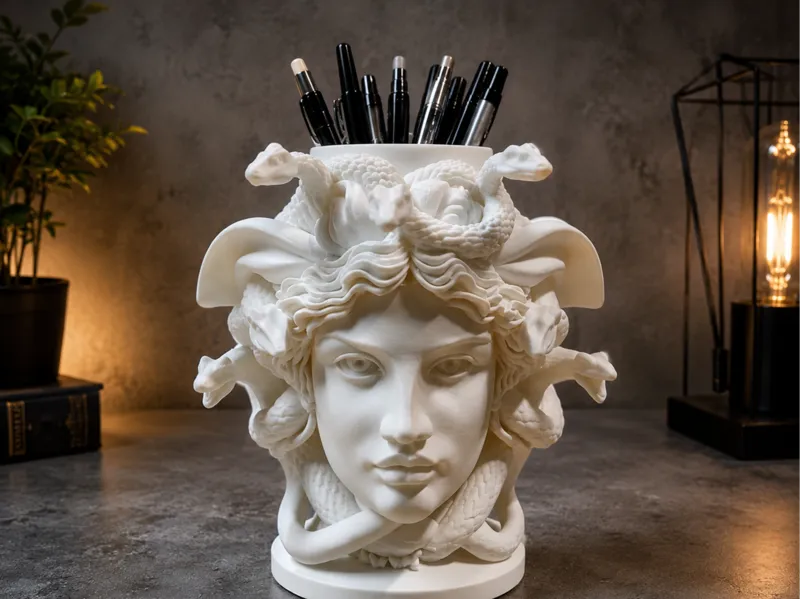 Medusa Pen Holder Mythology for Your Desk