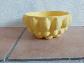 Obstschale mit Zitronenmuster