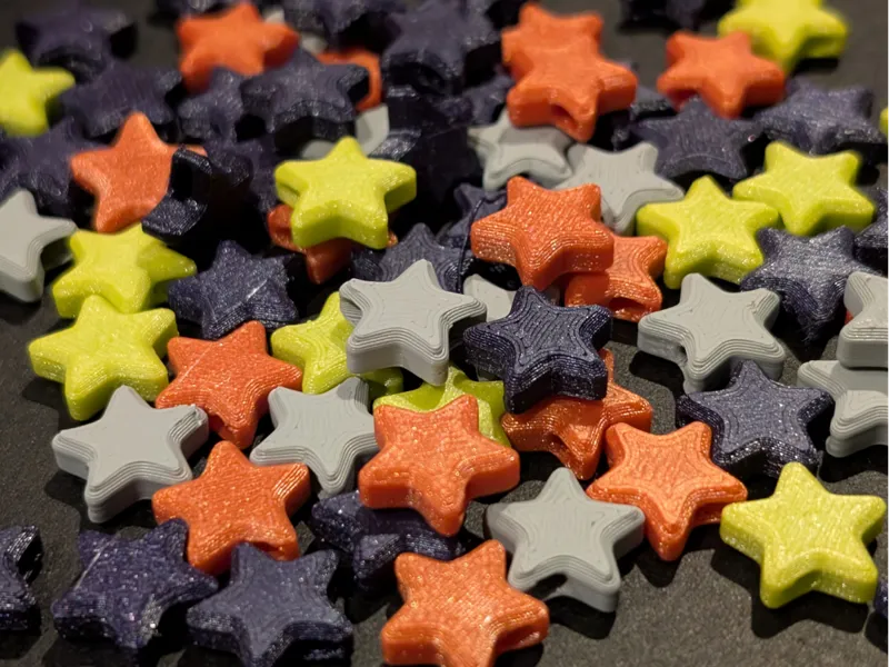 "Every Last Meter" Star and Heart Beads