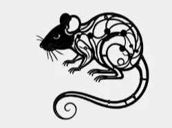 Rat wall decor