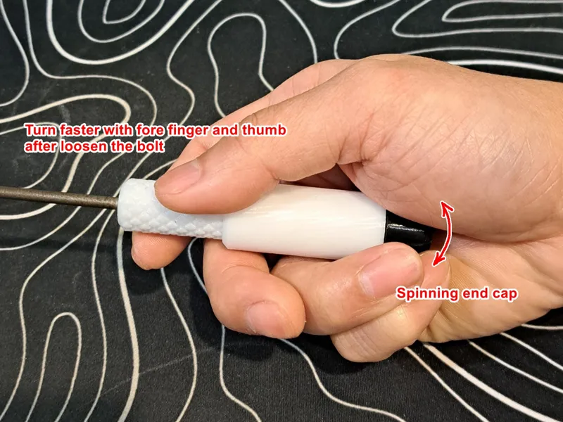 1/4" hex shank bit handle for small bolt M3 - M4