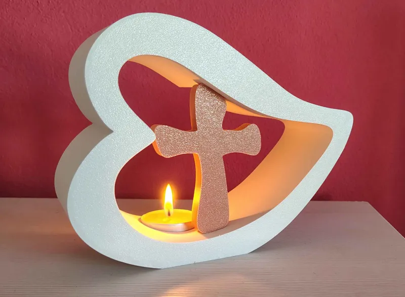 Heart Shaped LED decor(No AMS, A1mini  compatible)