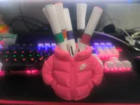 羽绒服笔筒-优化衣服两侧