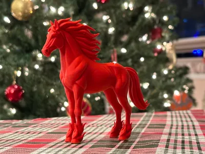 Dekoratif Yılbaşı At Figürü Süs Özel Tasarım Koleksiyonluk Hediyelik