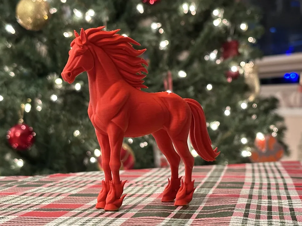 Dekoratif Yılbaşı At Figürü Süs Özel Tasarım Koleksiyonluk Hediyelik