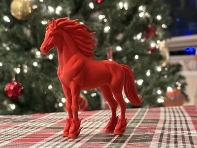 Dekoratif Yılbaşı At Figürü Süs Özel Tasarım Koleksiyonluk Hediyelik