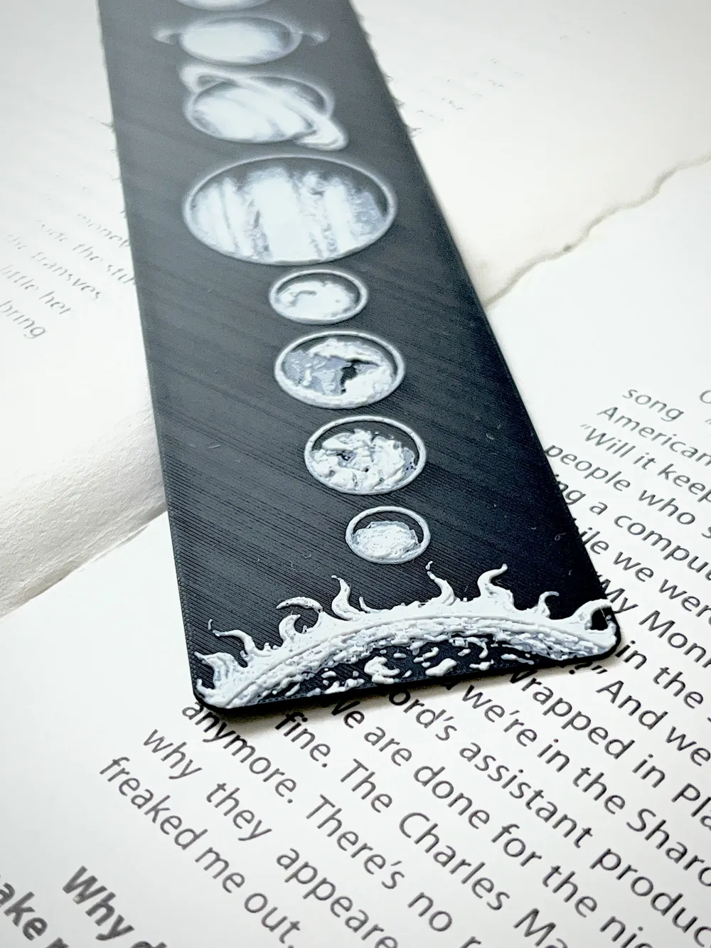 Solar System Bookmark Design Solarsystem bookmark - only two colours - Free 3D Print Model - MakerWorld