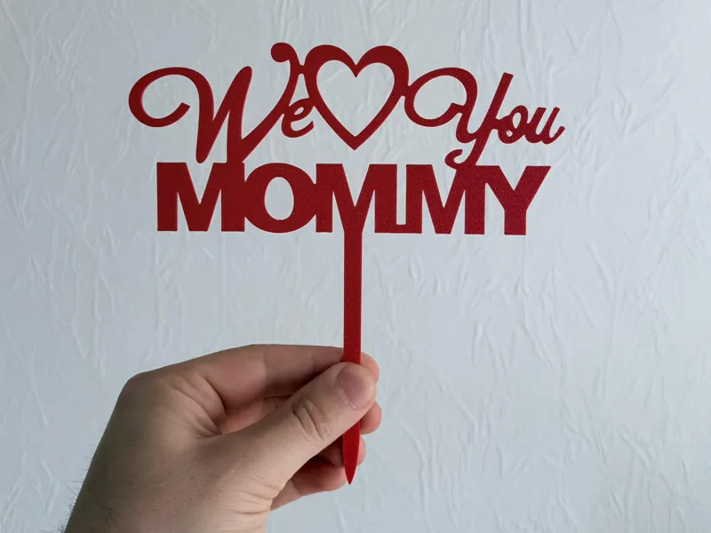 Cake topper - Mommy - Mothers day